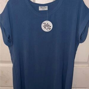 Women's Blue Shirt Dress